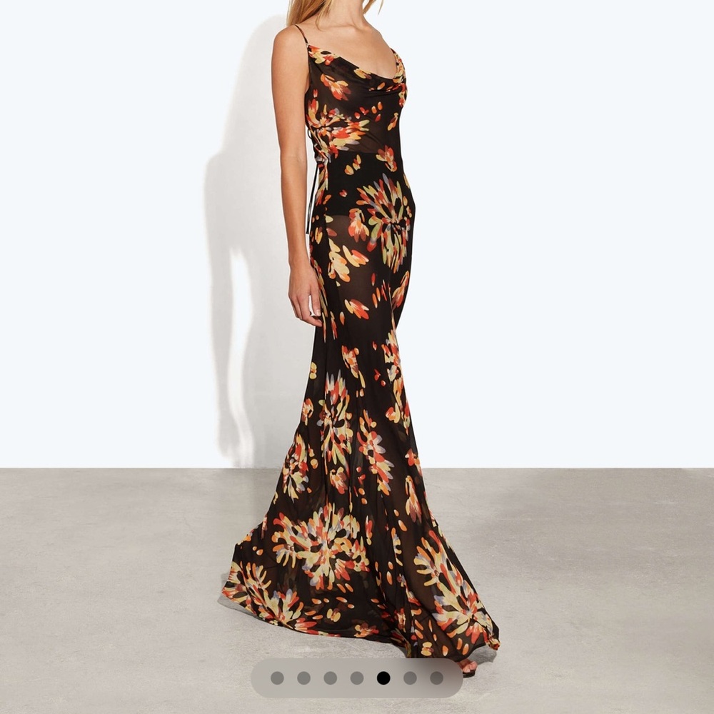 Rat & Boa Floral Black Maxi Dress - Picture 8 of 10